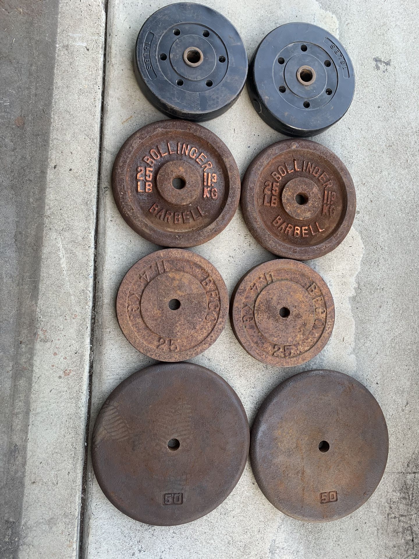 Weight Plates 50cents A Pound
