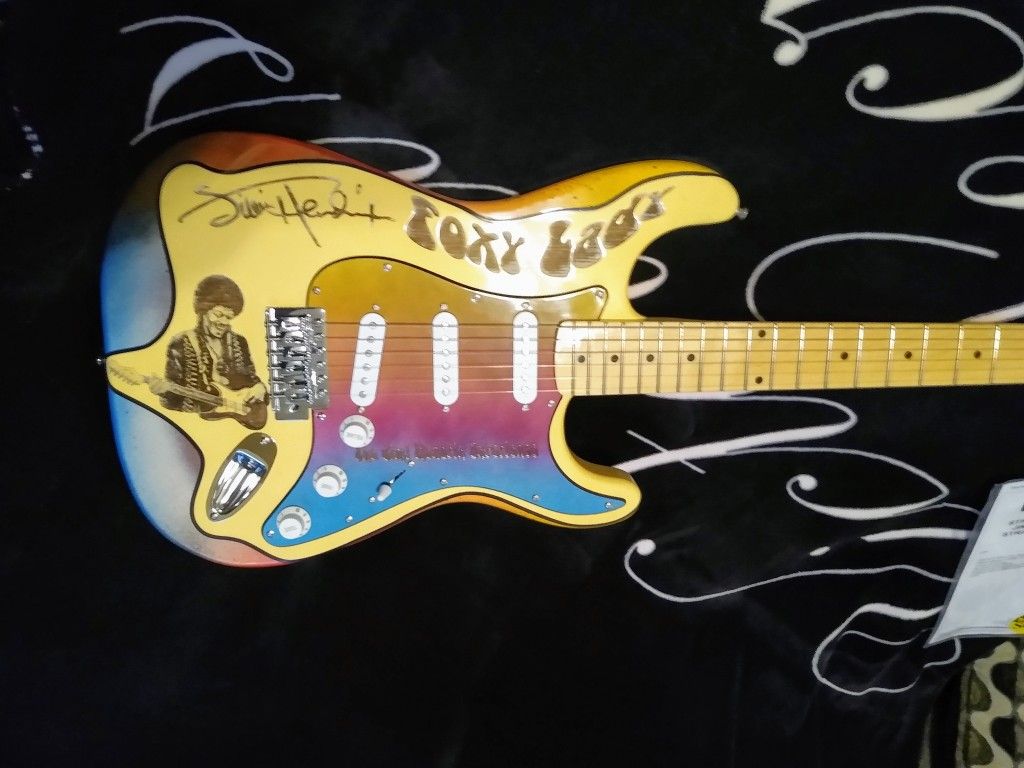 🔥🎸 LH FENDER STRATOCASTER Jimi Hendrix Foxy Lady Tribute