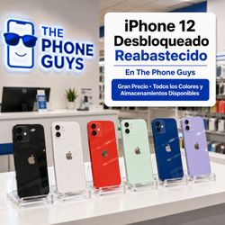 iPhone 12 Desbloqueado Reabastecido en The Phone Guys – Excelente Precio, Todos los Colores y Almacenamientos Disponibles