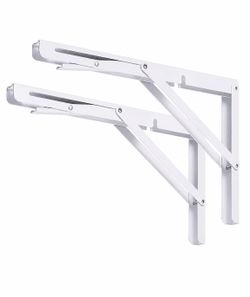 🔧 HEAVY DUTY FOLDING SHELF BRACKETS – SET OF 2 🔧