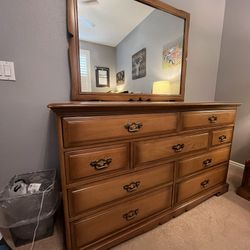Dresser, Two End Tables, A Foul Size Bed