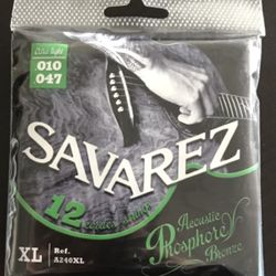 Savarez A240xl 12-string Acoustic Guitar Strings