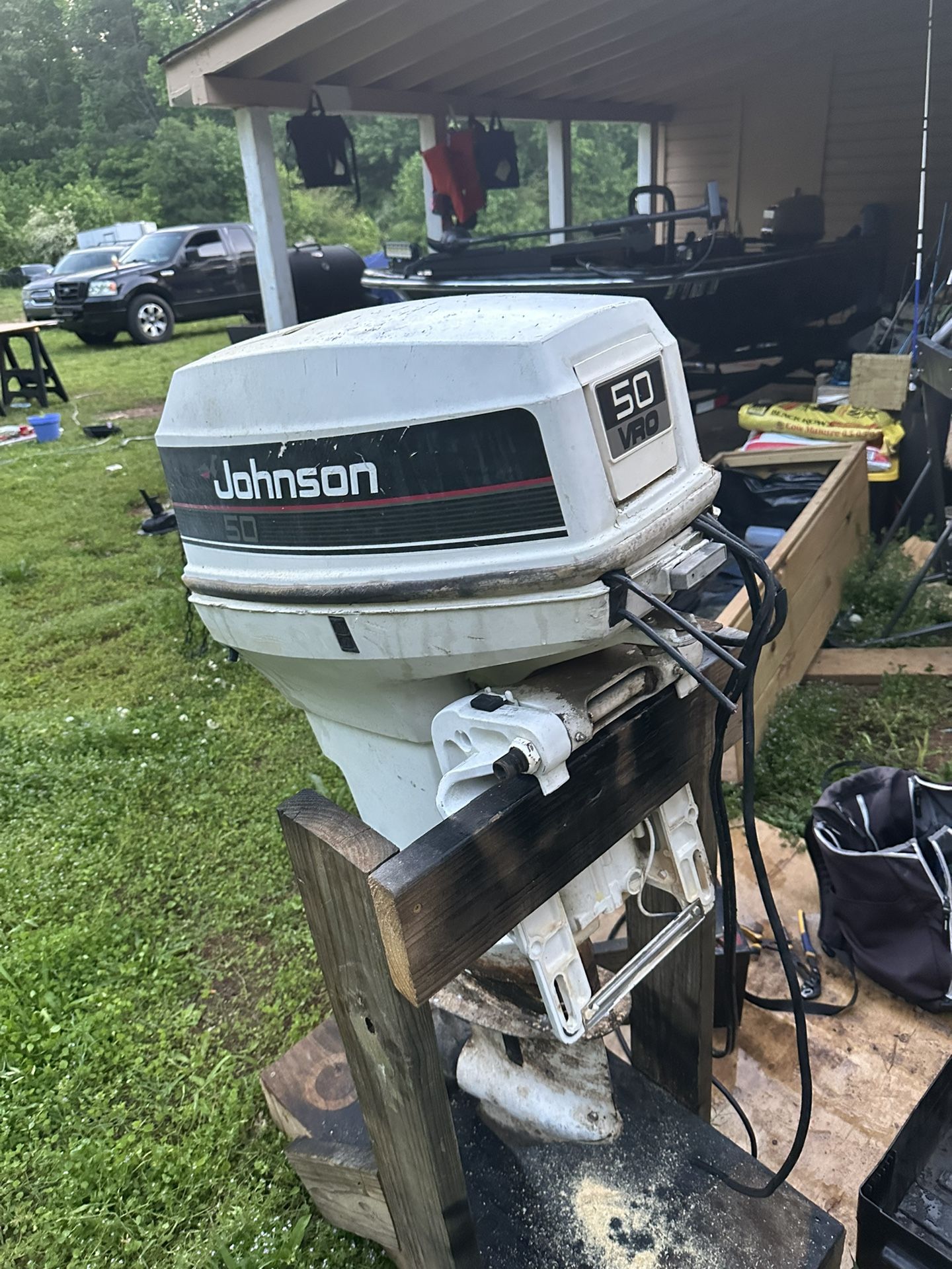 50hp Johnson For Parts Or Refurb