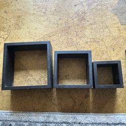 Storage Cubes Floating Bookcase, Space Saver