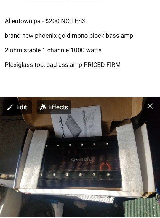 New Phoenix Gold Bass Amp