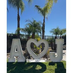 Marquee Letters And Heart 