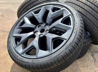 FREE DELIVERY 4x OEM Tesla Model X 22” Machina Wheels (NO CAPS) Rims Pirelli AS Tires 100%