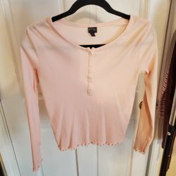 Light Pink Long Sleeve Top Kids Girl XL Kids