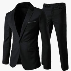 Men’s Suit Black Retails $89 See Size Chart 46R equivalent to the 3xl