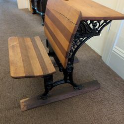 Antique 19th Century Buffalo School Desk 