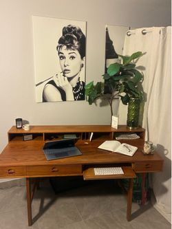 Danske Peter Lovig Nielson Teak Flip Top Desk / Table