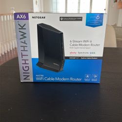 Nighthawk AX6 Router/modem Combo