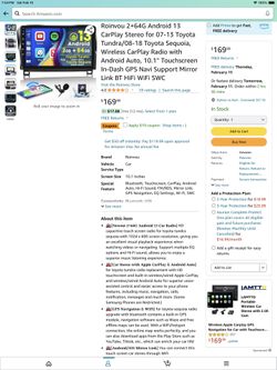 2007-2013 Tundra 10.2 Android 64G For Non-JBL System $90