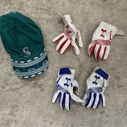 Kids Baseball Hat And Gloves 