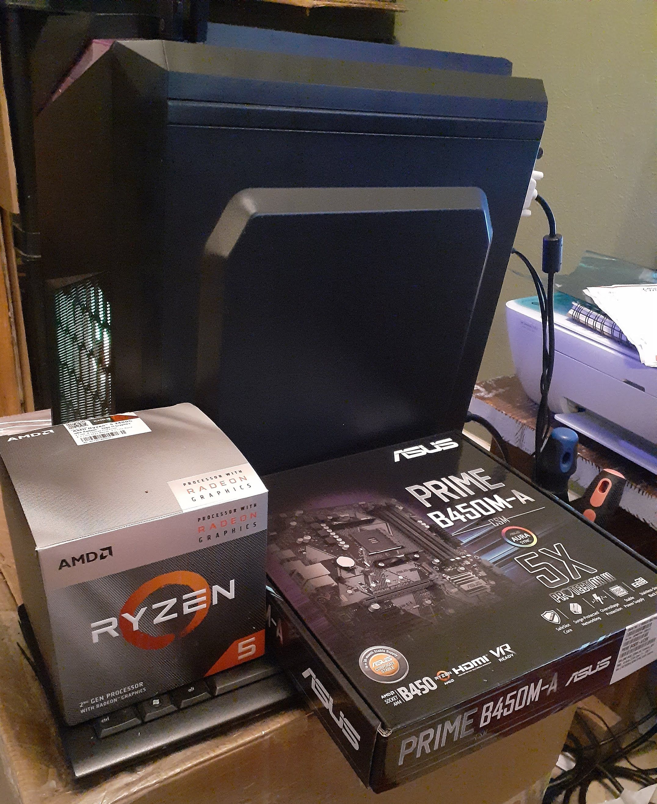 Custom Built Gaming Computer. Ryzen 3400G 4 core, 8 thread, Gaming Computer, Please Read the Listing Before asking Questions.