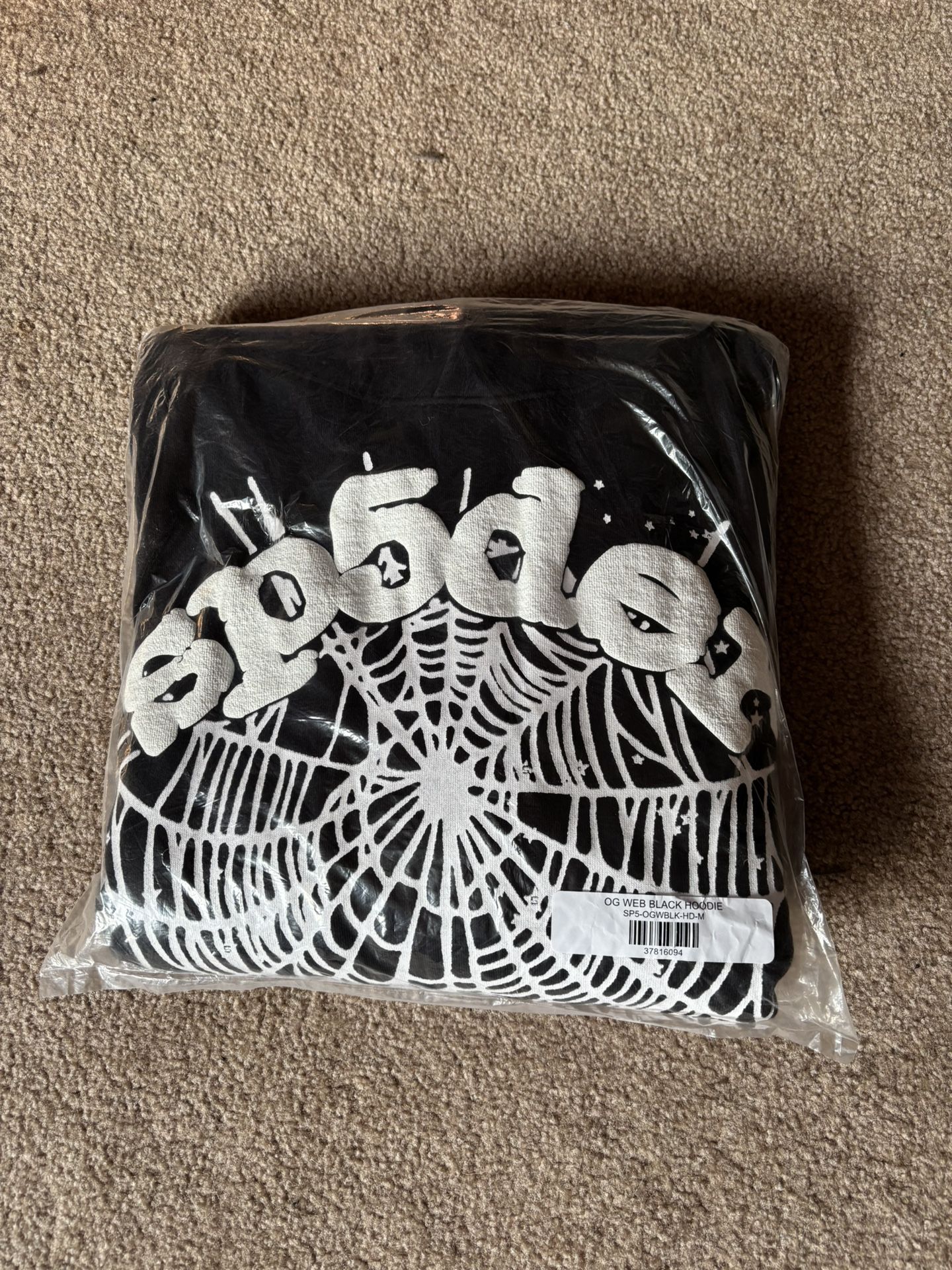 Sp5der Hoodie OG Black Size M