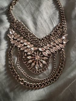 Crystal Statement Bib Necklace