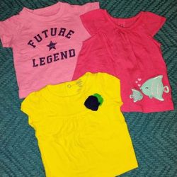 0-3 Months Tops • Set of 3 • by Carter's 