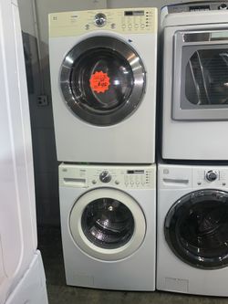 LG front load washer and electric dryer working perfectly with 4 months warranty