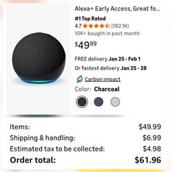 Alexa Dot 4th GEN Smart Home $30  PRICED TO SELL FAST