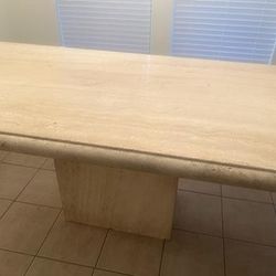 (MOVING) VINTAGE LONG MARBLE TABLE