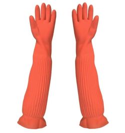 Household Arms Length Rubber Latex Cleaning Long Glove