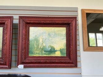 Framed Ship Painting
