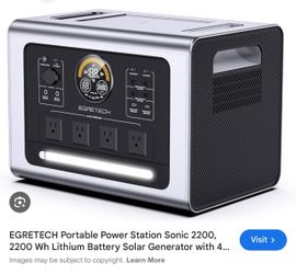 Egretech solar power station 2200 watts