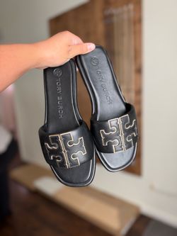 Tory Burch Double T Sport Slides