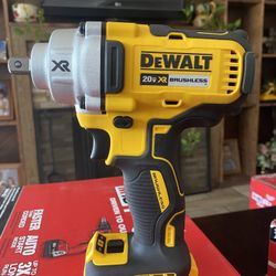 DEWALT 20-Volt MAX XR Cordless Brushless 1/2 in. Mid-Range Impact Wrench with Detent Pin Anvil (Tool-Only)