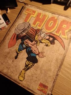 "The Mighty THOR" Vintage ,Marvel Comics, Metal Sigh ,