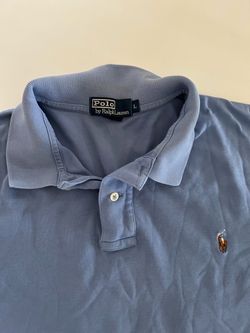 Ralph Lauren light blue men’s polo shirt classic collar Large