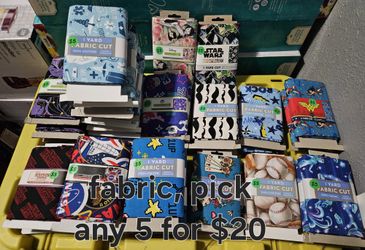 Brand New Fabric, Any 5 For $20