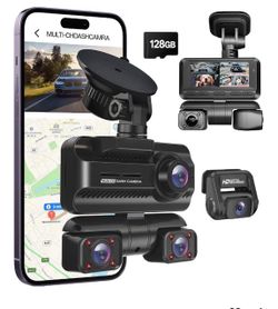 Multi-Channel Dash Camera System with 128GB Card