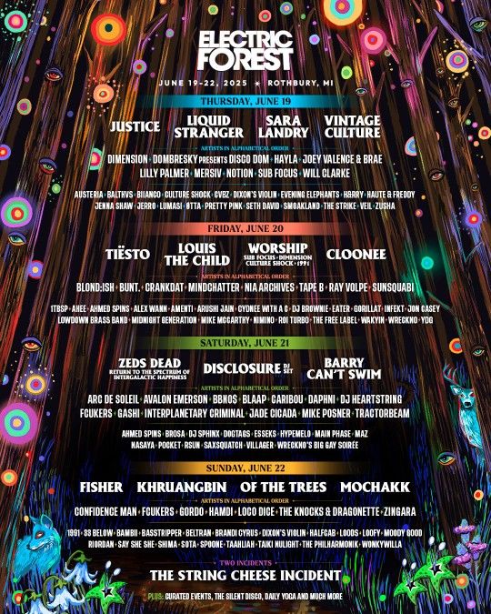 GA Electric Forest Wrist Bands, 2 Passes