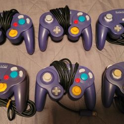 Nintendo GameCube indigo original controllers
