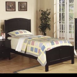 Twin Size Bed Frame With Pillow Top Mattress Included