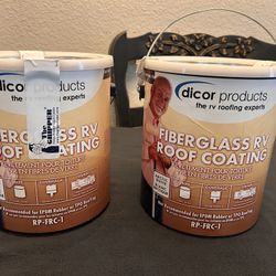 Dicor RP-FRC-1 Fiberglass RV Roof Coating System - White, 1 Gallon
