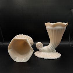 Jeannette Pink Milk Glass