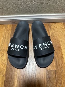 Givenchy Paris Black Slide Sandals