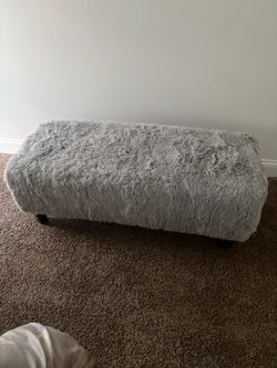 Grey Fur Bench