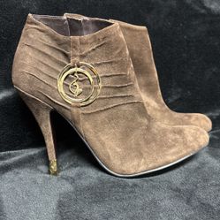 Baby fat leather booties