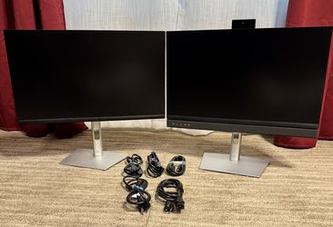 Dell 24 Video Conferencing Monitor And 2nd 24” Dell Monitor