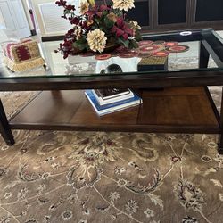 Glass Center Coffee Table