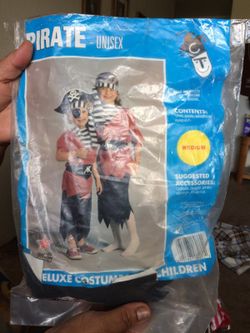 Pirate Costume. Size Med child