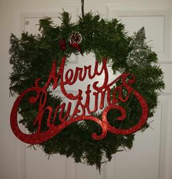Christmas wreath $10 FIRM 