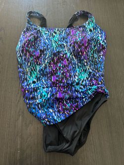Multicolored one piece swimsuit size 16