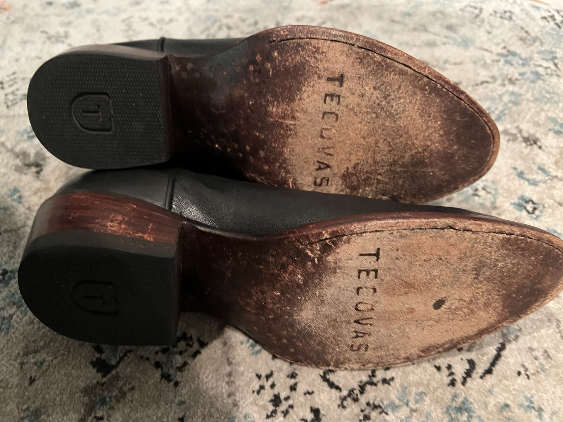 Tecovas Black Leather Women's Boots