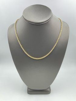 14KT YELLOW GOLD 20” ROPE 3.0MM CHAIN 17.8GR