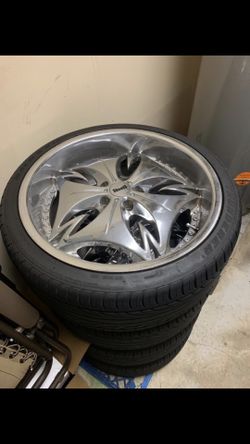 All 4 rims an tires 500